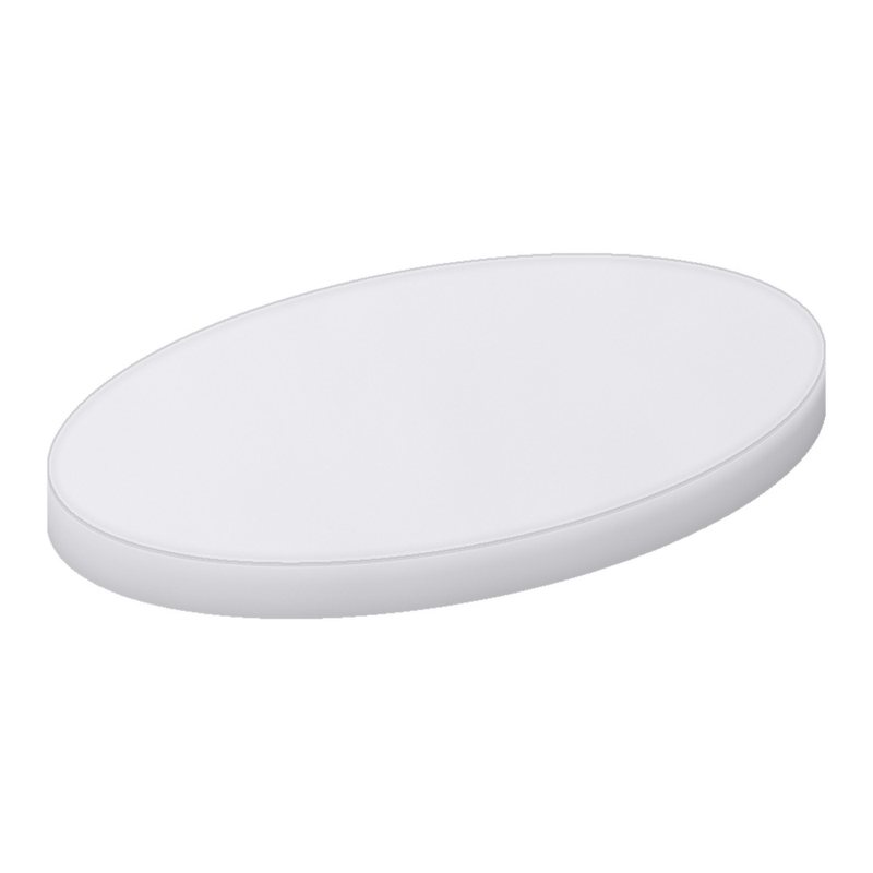 Solid White Woven Oval Crib Stokke Sleepi sheet