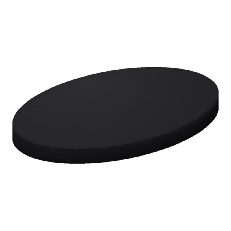 Solid Black Woven Oval Crib Stokke Sleepi sheet