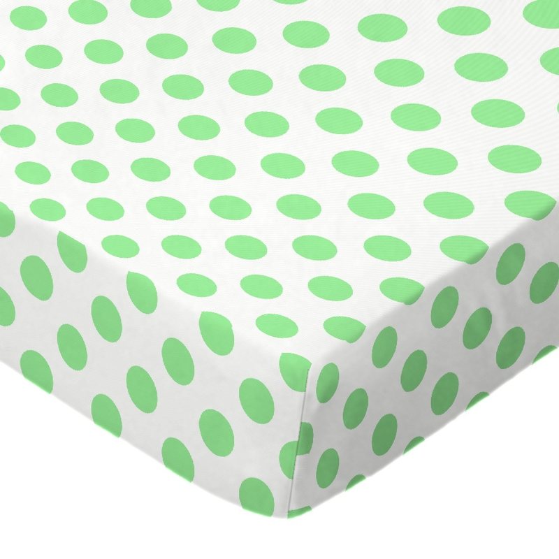 Neon Green Polka Dots