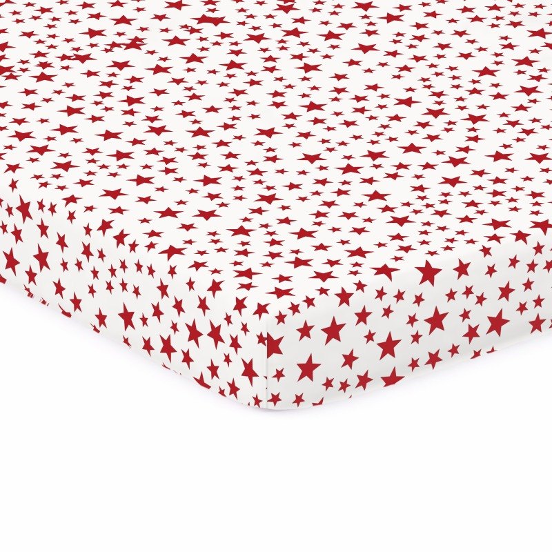 Red Stars Crib / Toddler sheet