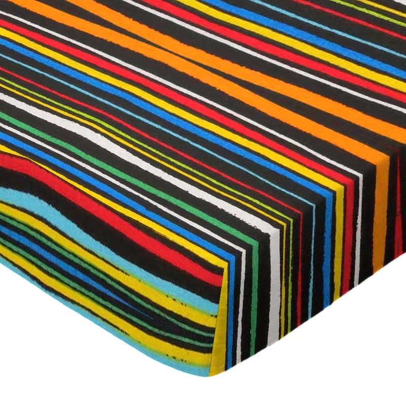 Colored Stripes Black