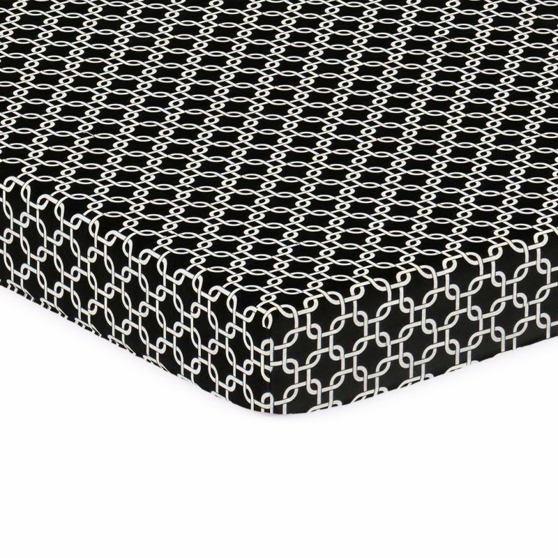 Black Links Crib / Toddler sheet