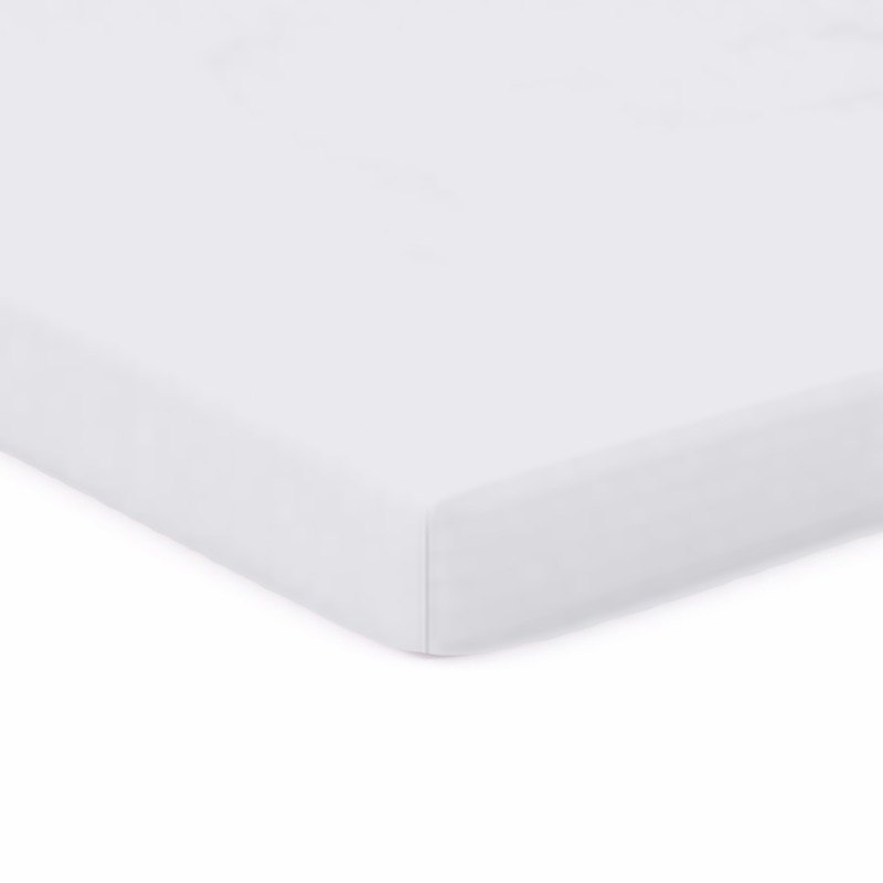 Solid White Woven Crib / Toddler sheet