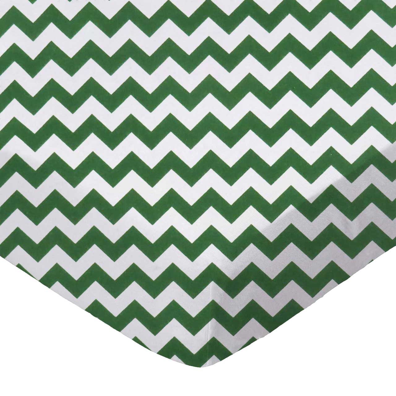 Hunter Green Chevron Zigzag Play Yard - Fits UPPAbaby Remi sheet