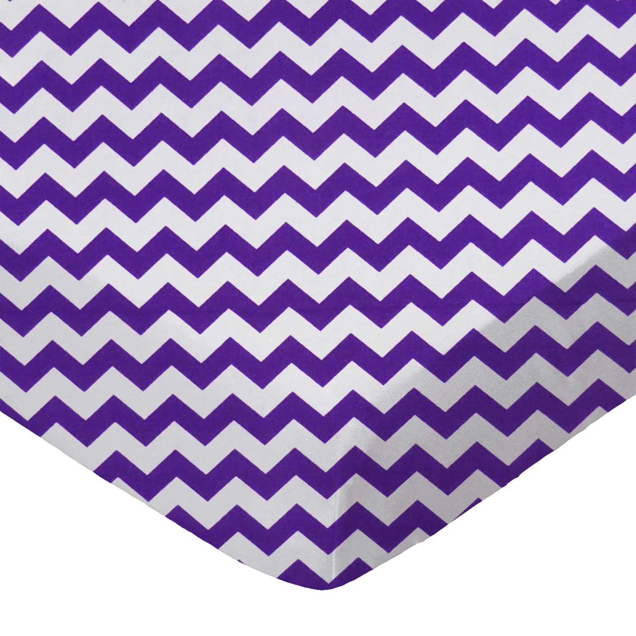 Purple Chevron Zigzag Play Yard - Fits UPPAbaby Remi sheet