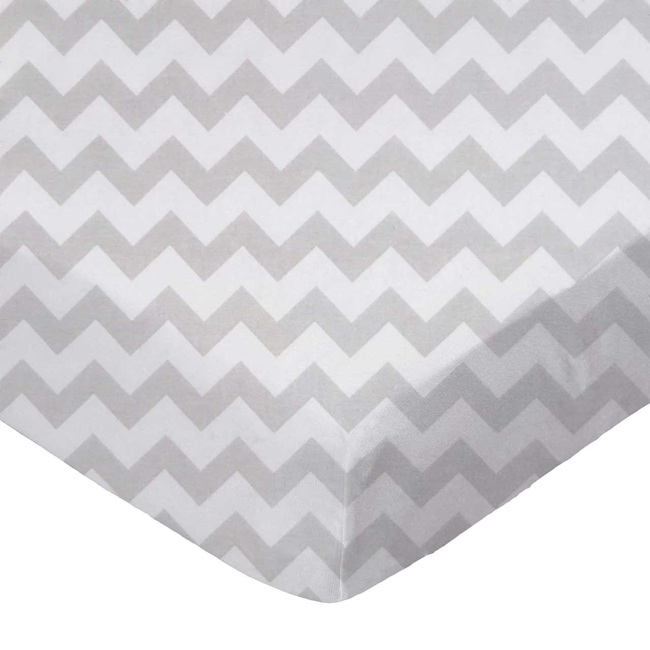 Grey Chevron Zigzag Play Yard - Fits UPPAbaby Remi sheet