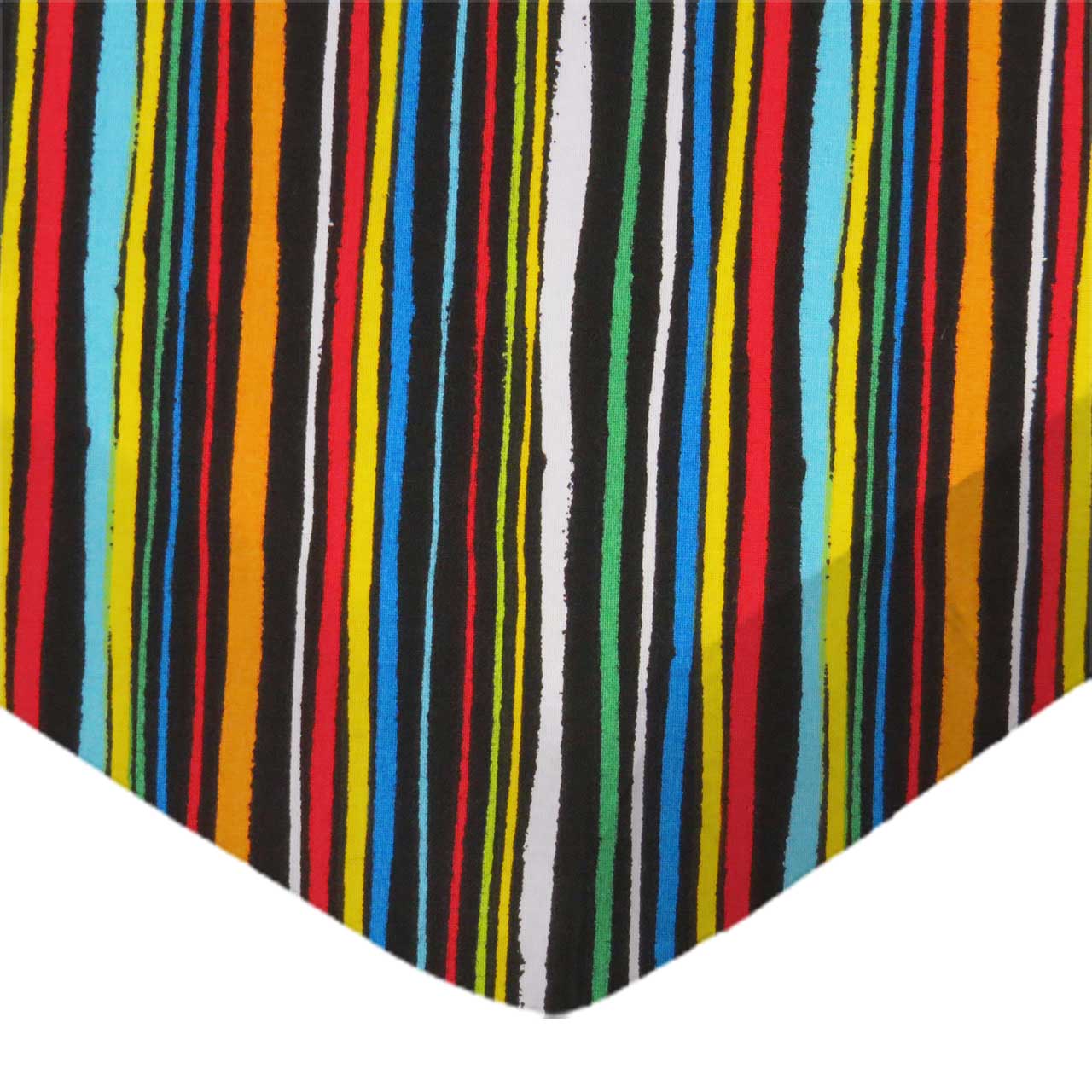 Colored Stripes Black Play Yard - Fits UPPAbaby Remi sheet
