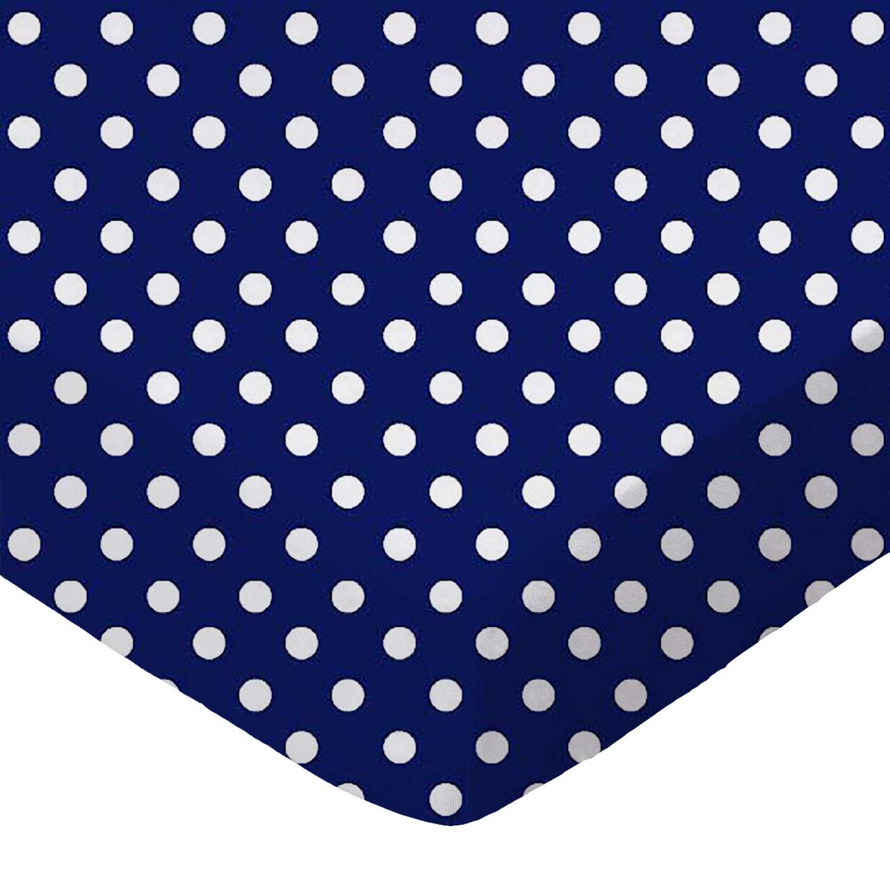 Primary Polka Dots Navy Woven Play Yard - Fits UPPAbaby Remi sheet