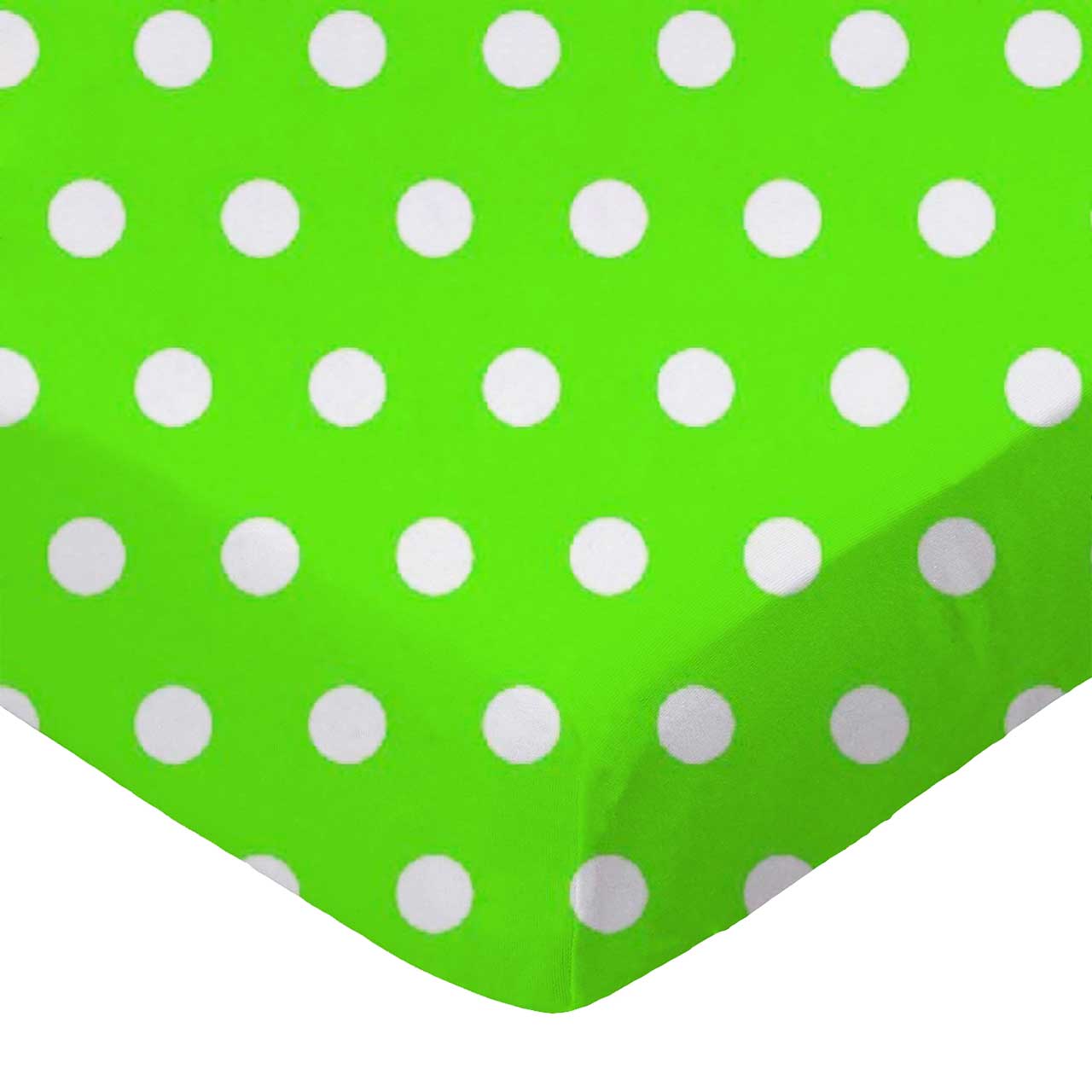 Polka Dots Lime Play Yard - Fits UPPAbaby Remi sheet