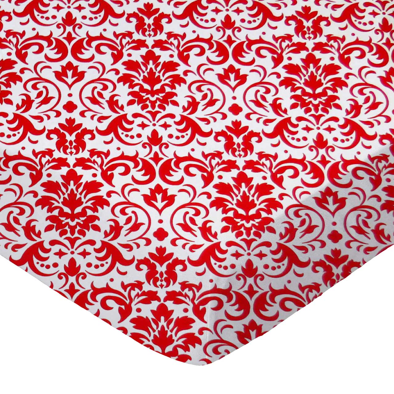 Red Damask Play Yard - Fits UPPAbaby Remi sheet